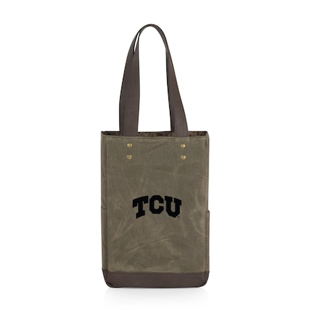 Picnic Time Family Of Brands NCAA TCU Horned Frogs 2 Bottle Insulated Wine Bag 536-02-140-844-0