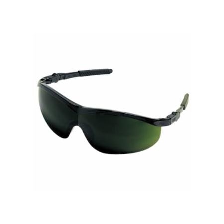 Mcr Safety ST1 Series Protective Eyewear, Green Lens, Polycarbonate, Filter 5.0, Black Frame 135-ST1150