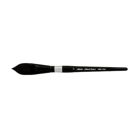 Silver Brush Black Velvet Brush, Oval Wash, Size 1 3009s-1