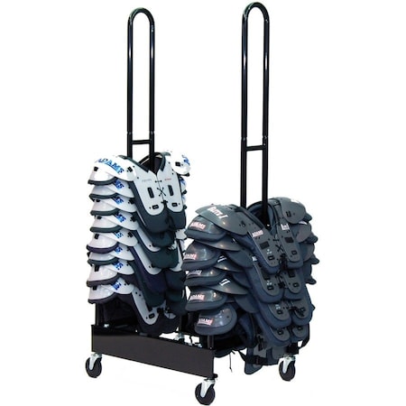 Champion Sports Two Stack Shoulder Pad Rack, Hds 30 Pads FBSPR2