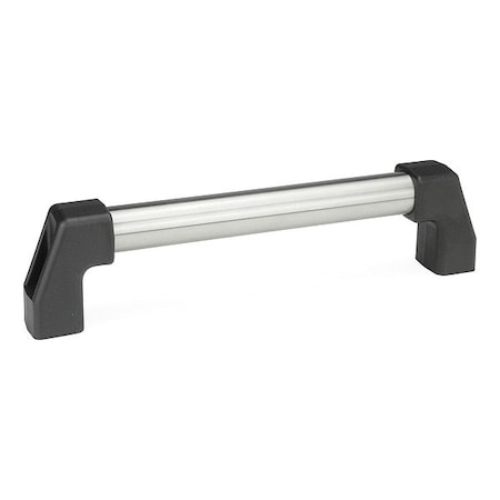J.W. Winco Pull Handle, Silver, Stainless Steel 667.2-30-700-NG