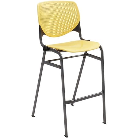 Kfi Poly Barstool, Yellow BR2300-P12
