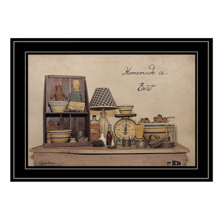 Homeroots Homemade is Best 3 Black Framed Print Kitchen Wall Art 406722