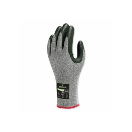Showa 386 DURACoil Nitrile-Coated Gloves, Size 2X-Large, Gray, 72PK 845-386XXL-10