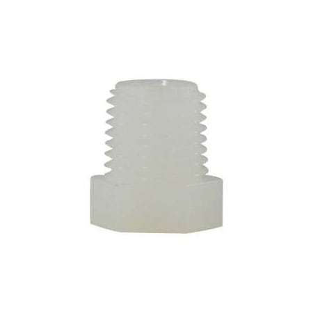 Midland Industries PLUG H HEX 1/2IN MPT NYL WHT 125 1/2-14 28604W