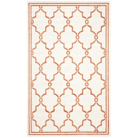 Safavieh Amherst Power Loomed Rectangle Rug, Beige - Orange, 2 ft. 3 in. x 7 ft. AMT414F-27