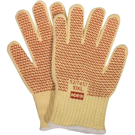 North Kevlar/Cotton Seamless Knit Hot Mill Glove w/Cotton/Poly Liner and Double-Sided Nitrile Coati, 12PK 269587