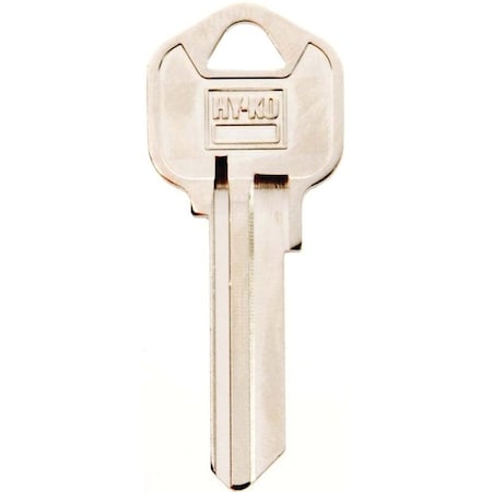 Hy-Ko Key Blank, Brass, Nickel, For: Kwikset Cabinet, House Locks and Padlocks 11010KW11