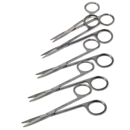A2Z Scilab 5-Pcs Set, Iris Lab Scissors, 4.5 inch, Straight A2Z-ZR1087