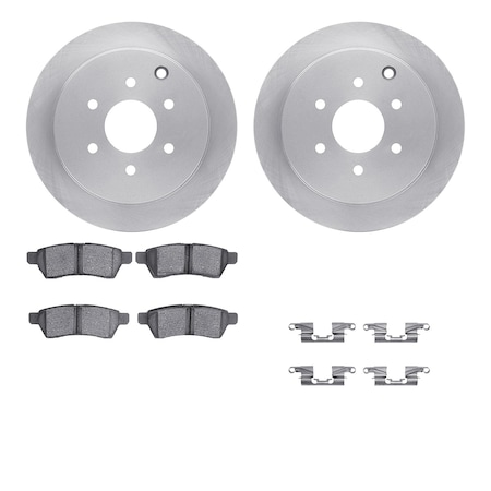 Dynamic Friction Co DFC Brake Rotor with 5000 Brake Pads and Hardware Kit 6512-67483