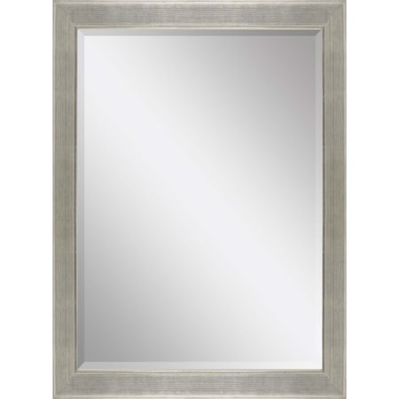 Homeroots 41" Silver Solid Wood Framed Accent Mirror 632813