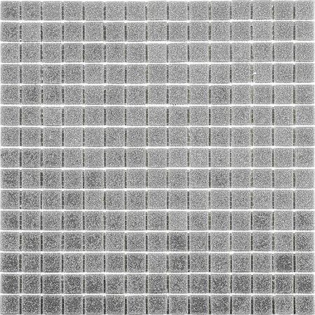 Apollo Tile Dune 12 in. x 12 in. Glossy Stone Gray Glass Mosaic Wall and Floor Tile 20 sq. ft./case, 20PK APLSA88GR703A