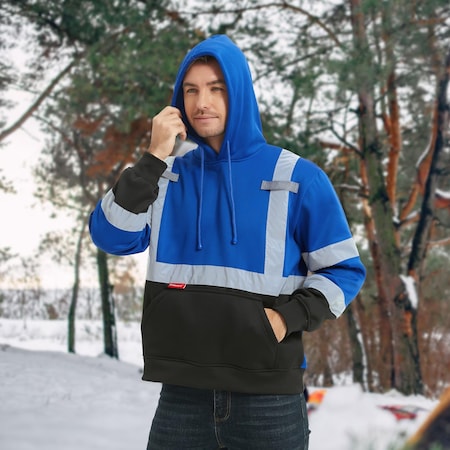 Protectx Hoodie, Polyester, Blue, M ST-SW280-BL-M