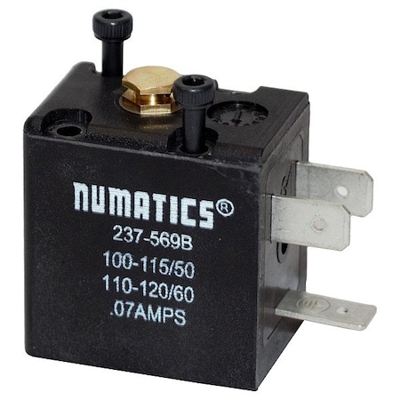 Aventics Solenoid Coil, 120V AC, L1 Series 237-569