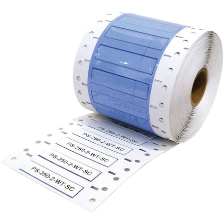 Brady PermaSleeve Heat Shrink Wire and Cable Labels 1/4 in. Dia for 1 in. Small Core Printers, 1 in. White 3PS-250-2-WT-SC-2