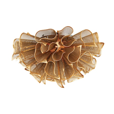Corbett Lighting Pulse 5 Light Semi Flush 23.25 In. Gold Leaf 218-31-GL