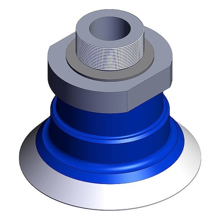 Smc Vertical Vacuum Inlet, Blue, Flat Pad ZP3P-T35PTSF-AG2