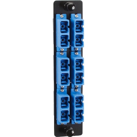 Black Box High Density Fiber Optc Adpter Panel Sc Blue JPM461C