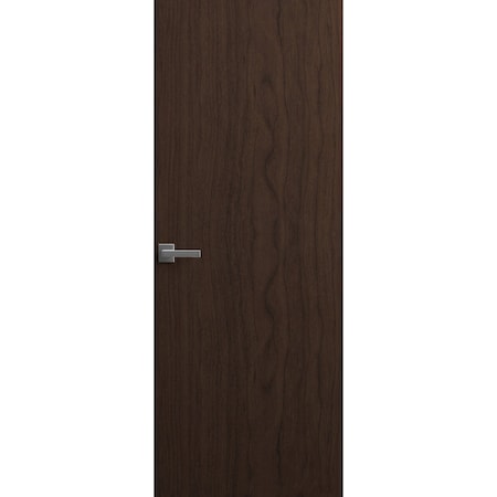 Sartodoors Invisible Solid Hidden Door with Handle, Planum 0010 Noce with Black Hidden Frame 28" x 96" Right-h PLANUM0010HFB-W722-28 x 96-RH-O