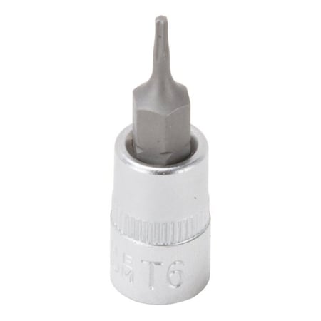 Vulcan Star Bit Socket, T6 Tip, Chrome 55050023SD