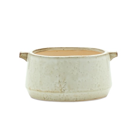 Homeroots 6" Gray Clay Round Pot Planter 517992