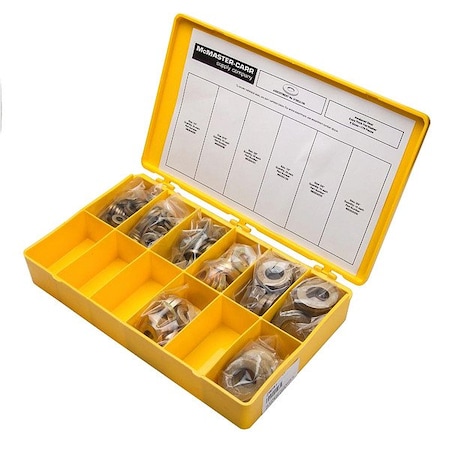 Zoro Select Flat Washer, For Screw Size 13/16 in , Alloy Steel Zinc Yellow Finish Z9291