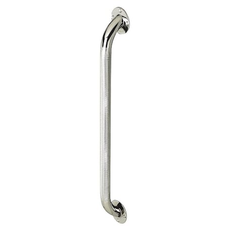 Medline Grab Bar, 300 lb, Steel, Chrome, Wall G5-012CRX1