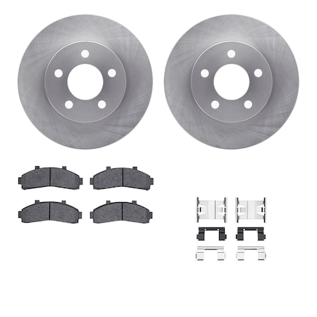 Dynamic Friction Co DFC Brake Rotor- Heavy Duty Brake Pad includes Hardware 6412-54092