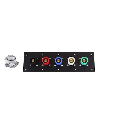 Power Assemblies Male Cam Panel 400A 120/208V 3-Phase 90 Degree w/ Clear Snap Backs, Double Set Screw PNL-04AL9DMCS-4