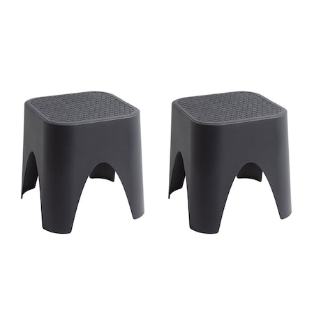 Lagoon Mallorca Stackable Rattan Top Side Table/Ottoman, 2PK 7033K3-ASLGS