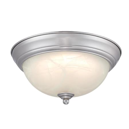 Westinghouse 4.75 in. H X 11 in. W X 11 in. L Brushed Nickel LED Ceiling Light Fixture 6137100