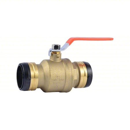 Sharkbite Quarter-Turn Ball Valve, 7.22" L, Brass UXLBV54