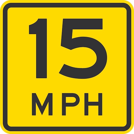 Lyle 15 MPH, 24x24, High Intensity Prismatic, Yellow G-13819-HI_24x24