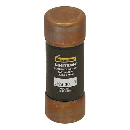 Eaton Bussmann UL Class Fuse, J Class, Fast-Acting, 30A, 600V AC, Non-Indicating JKS-30