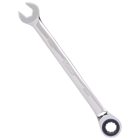 Vulcan Combination Wrench, Metric, 10 mm Head, Chrome Vanadium Steel, Polished Mirror PG10MM