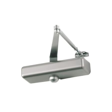 Falcon Lock-Allegion Medium Duty Surface Door Closer, Regular Arm with Parallel Arm Bracket, 689/SP28 Painted Aluminum SC61A-RWPA-SLIM 689