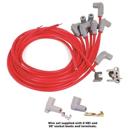Msd Co. 31239 Spark Plug Wire Set - 8 Cylinder, Red M46-31239