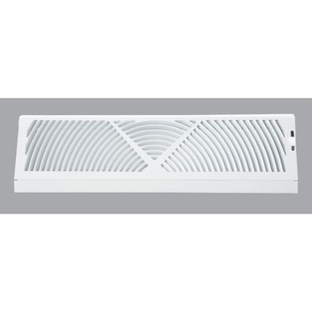Home Impressions 18'' White Steel Baseboard Diffuser 1BB1800WH