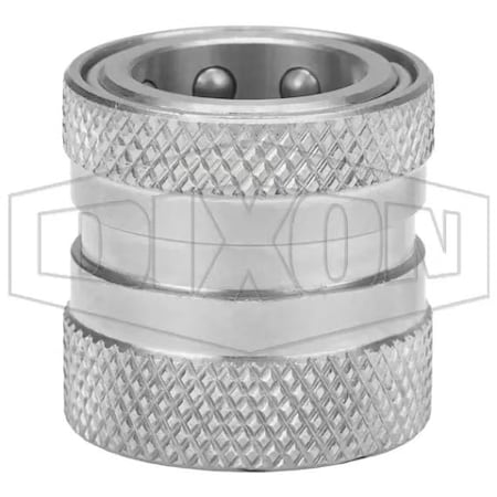 Dixon The Right Connection DGH Unvalved Garden Hose Quick Connect Female Coupler, FGHT End Style, 303 SS 500QCFSS