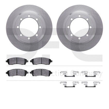 Dynamic Friction Co DFC Brake Rotor- Heavy Duty Brake Pad includes Hardware 6412-54137