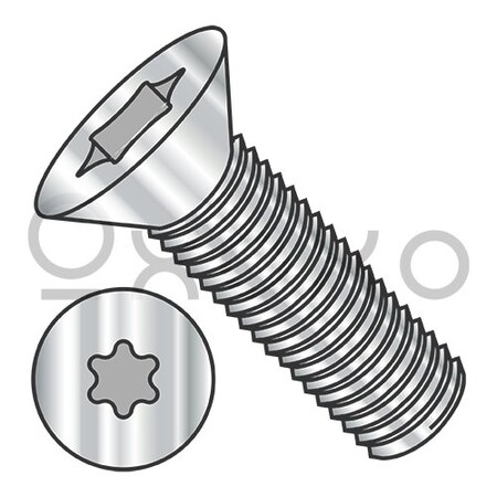 M5-0.8X20 ISO14581 Metric 6 Lobe Flat Machine Screw Full Thread 18-8 Stainless Steel, 2500PK