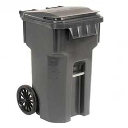 Otto Environmental Systems 65 gal Mobile Trash Container, Gray 6955050F-B43