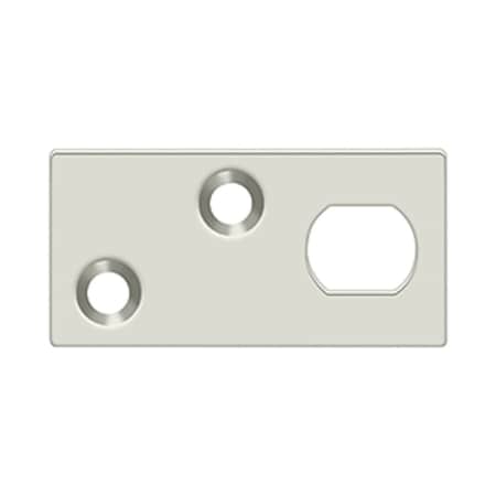 Deltana Guide Plate for EFB Extension Flush Bolt; Bright Nickel Finish GP12EFB14