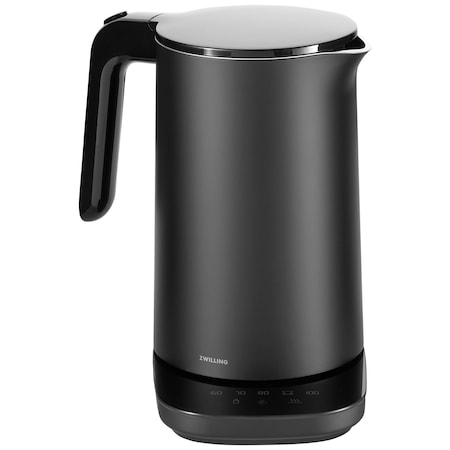 Zwilling Enfinigy Cool Touch 1.5-Liter Electric Kettle Pro, Cordless Tea Kettle and Hot Waterand, Black 1016121