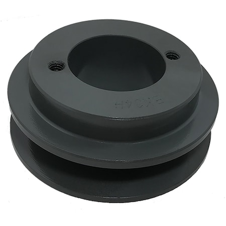 Zoro Select 1/2 in to 1-1/2 in Quick Detachable Bushed Bore 1 Groove V-Belt Pulley 3.55 in OD BK34H