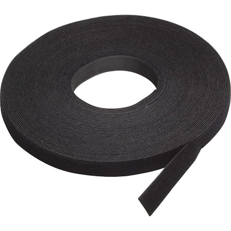 Velcro Brand Reclosable Fastener, Acrylic Adhesive, 75 ft, 2 in W, Black 191195