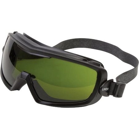 Uvex Indirect Vent Chemical Splash Goggle w/Matte Black Body, Shade 3.0 Lens and Anti-Fog Coating, Elastic S3543X