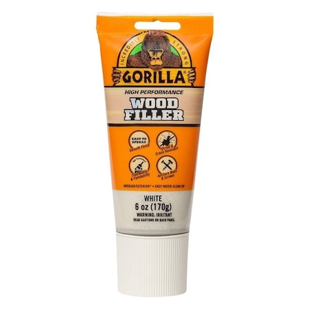 Gorilla Glue FILLER WOOD WHITE 6OZ TUBE 112124