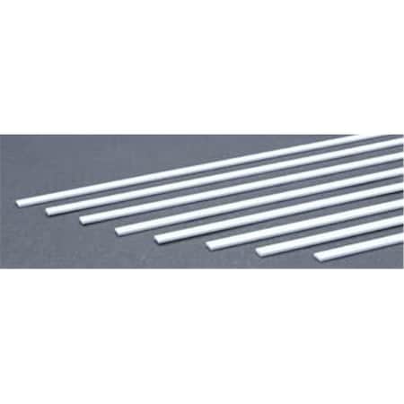 Evergreen 0.06 x 0.25 in. Styrene Strips Railroad Scratch Building Supply, White EVG159