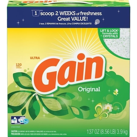 Tide Laundry Detergent, 8 lb Box, Powder, Original 84919